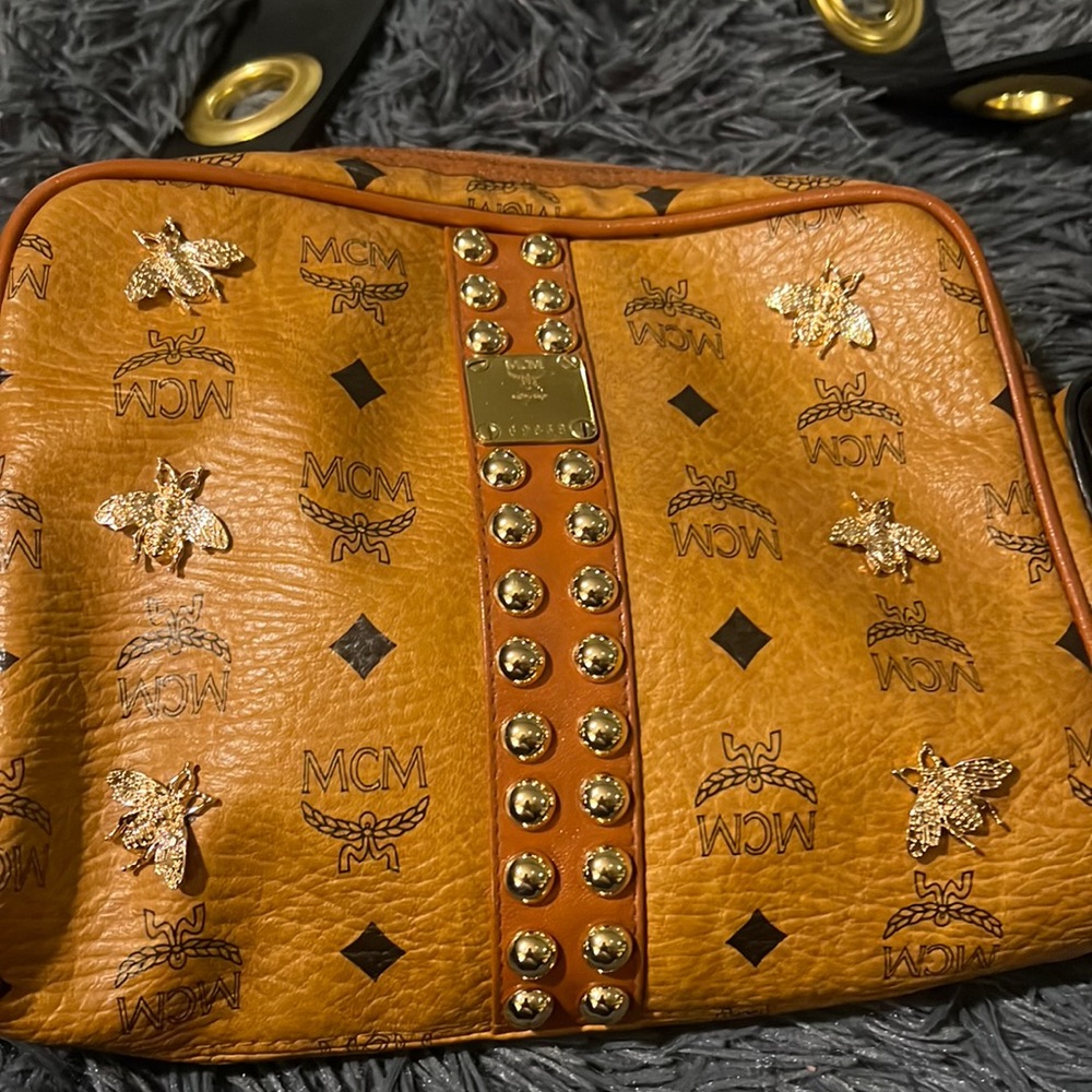 Authentic MCM brown in color